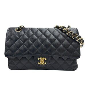 CHANEL Black Caviar Leather Wallet